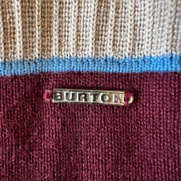 VIINTAGE Burton Snowboards Sweater 100% Pure Virgin Wool Pullover Men’s Size S - Picture 4 of 8